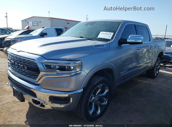 1C6RRFHG5KN757085 2019 RAM 1500 Silver Առջևի ձախ երեք քառորդ տեսարան