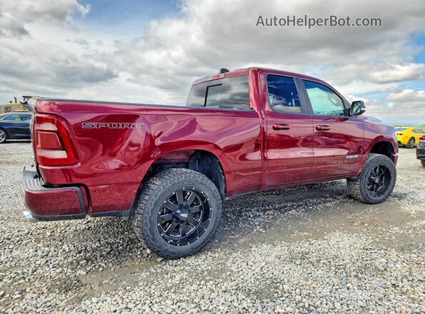1C6SRFBM5MN624488 2021 RAM 1500 Burgundy Rear right