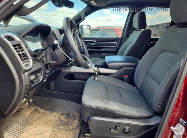 1C6SRFBM5MN624488 2021 RAM 1500 Burgundy Front interior view