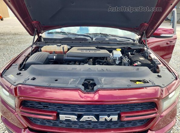 1C6SRFBM5MN624488 2021 RAM 1500 Burgundy Rear interior view