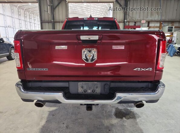 1C6SRFBT1KN608289 2019 RAM 1500 Maroon უკანა ხედი