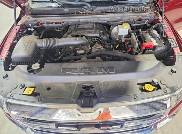 1C6SRFBT1KN608289 2019 RAM 1500 Maroon უკანა სალონის ხედი