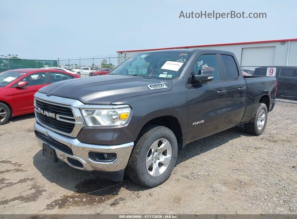 1C6SRFBT1MN513539 2021 RAM 1500 Серый Передняя левая четверть