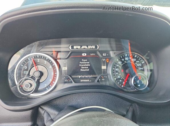 1C6SRFBT1NN109531 2022 RAM 1500 Black Widok zestawu wskaźników