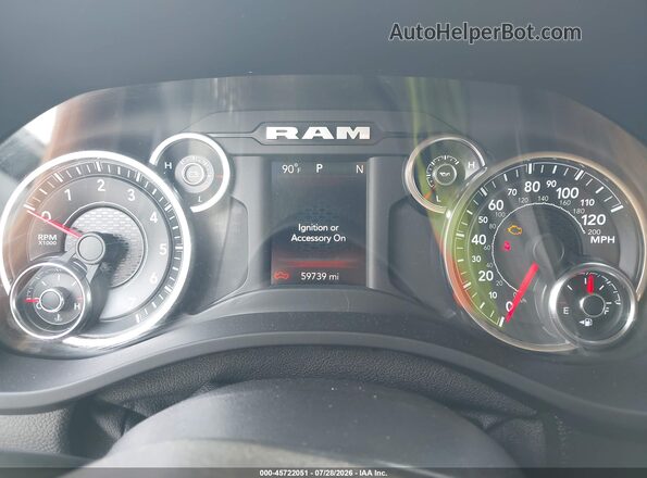 1C6SRFBT1NN207524 2022 RAM 1500 Белый Вид задних сидений