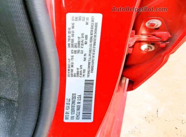 1C6SRFBT2MN735278 2021 RAM 1500 Red Շարժիչի բաժամունքի տեսք