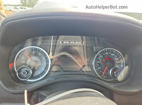 1C6SRFBT3MN537745 2021 RAM 1500 Gray Սարքավորումների վահանակի տեսք