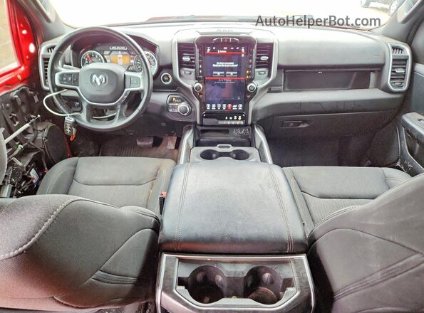1C6SRFBT4MN757900 2021 RAM 1500 Red Dashboard view