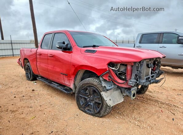 1C6SRFBT4MN757900 2021 RAM 1500 Red Front right