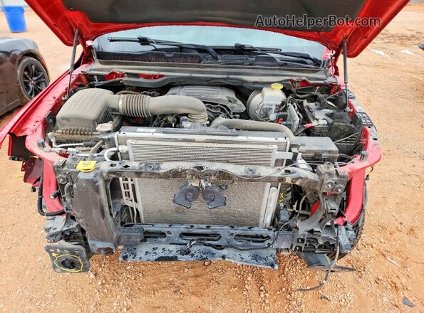 1C6SRFBT4MN757900 2021 RAM 1500 Red Rear interior view