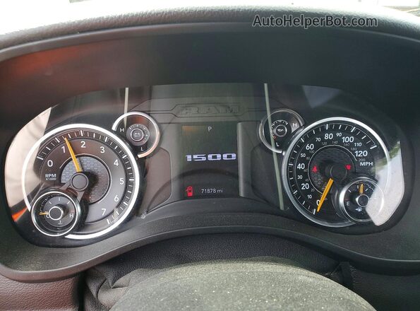 1C6SRFBT5MN509011 2021 RAM 1500 White Vista del cuadro de instrumentos