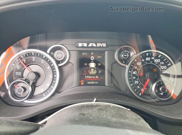 1C6SRFBT5MN579236 2021 RAM 1500 Charcoal Vista del cuadro de instrumentos