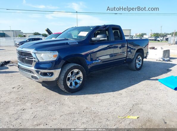 1C6SRFBT6MN519269 2021 RAM 1500 Blue Առջևի ձախ երեք քառորդ տեսարան