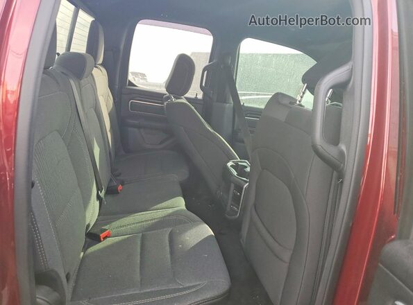 1C6SRFBT6NN184354 2022 RAM 1500 Red Rear seats view