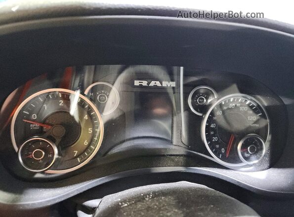 1C6SRFBT6NN224545 2022 RAM 1500 Black Instrument cluster view