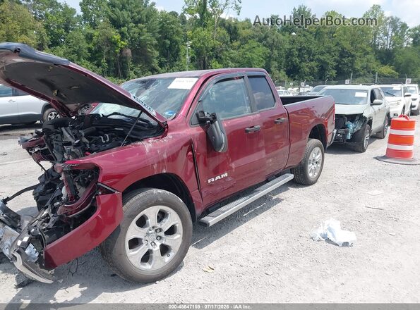 1C6SRFBT7PN556366 2023 RAM 1500 Бордовый Передняя левая четверть