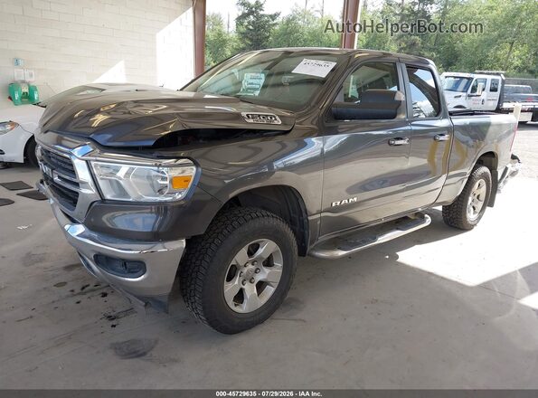 1C6SRFBT8KN640883 2019 RAM 1500 Gray წინა მარცხენა ხედი სამი მეოთხედიდან