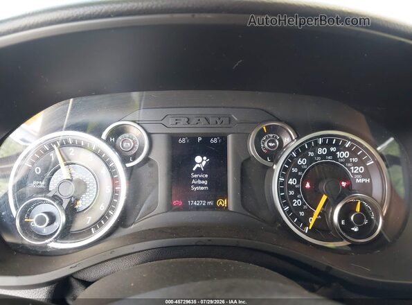 1C6SRFBT8KN640883 2019 RAM 1500 Gray უკანა სავარძლების ხედი