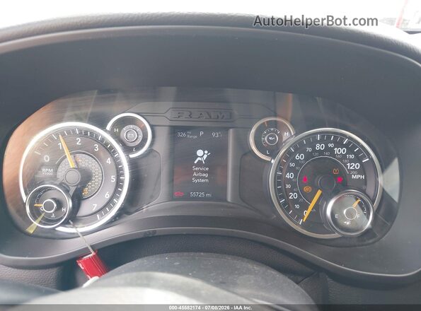 1C6SRFBT8KN914065 2019 RAM 1500 Red უკანა სავარძლების ხედი