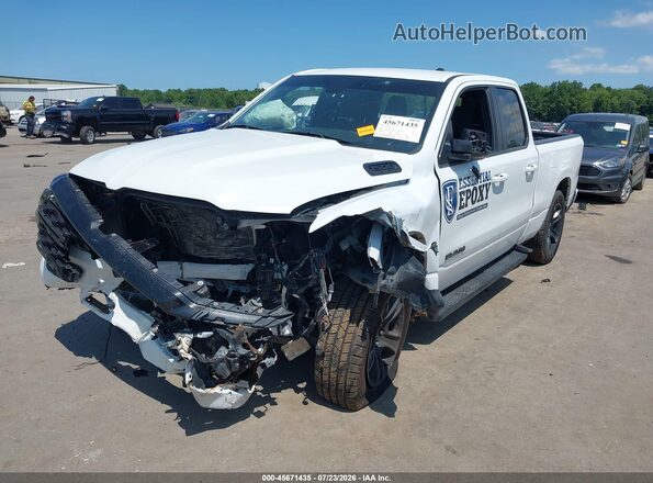 1C6SRFBT8NN134071 2022 RAM 1500 White Առջևի ձախ երեք քառորդ տեսարան