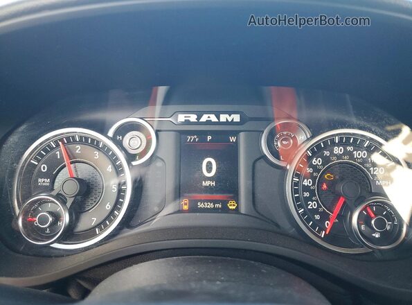 1C6SRFBTXNN133990 2022 RAM 1500 White Вид щитка приладів