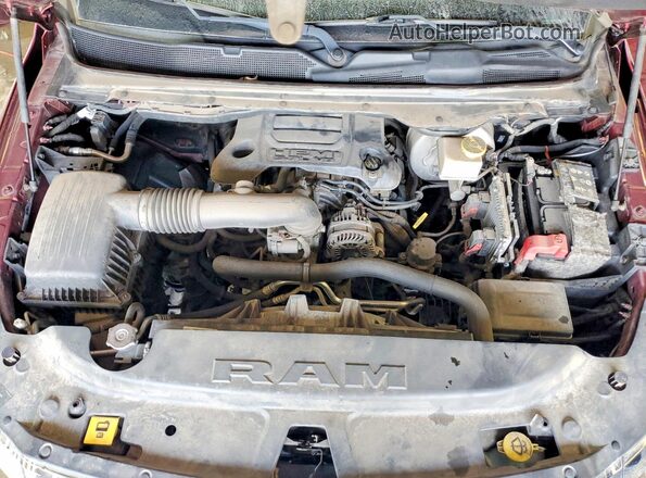 1C6SRFCT6KN583727 2019 RAM 1500 Red უკანა სალონის ხედი