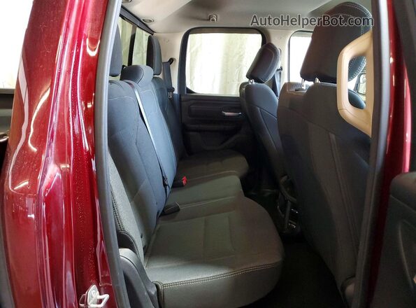1C6SRFCT6KN583727 2019 RAM 1500 Red უკანა სავარძლების ხედი