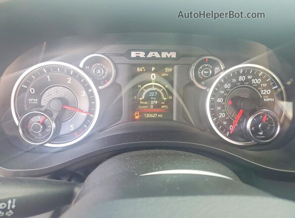 1C6SRFFM4MN571096 2021 RAM 1500 Black ხელსაწყოთა პანელის ხედი