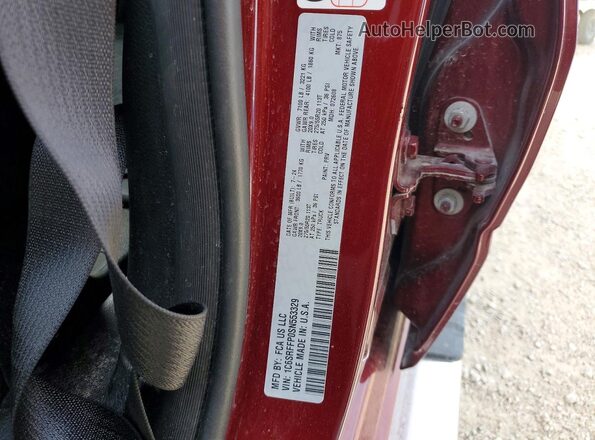 1C6SRFFP0SN553329 2025 RAM 1500 Burgundy Widok komory silnika