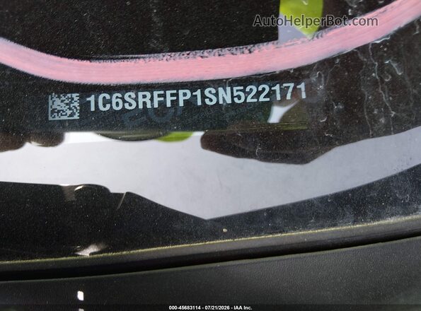 1C6SRFFP1SN522171 2025 RAM 1500 Black 