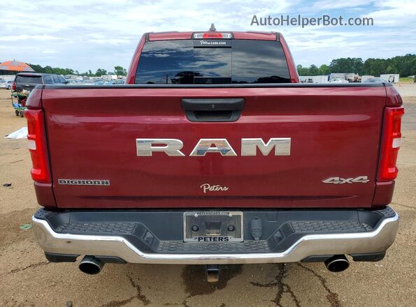 1C6SRFFP8SN527822 2025 RAM 1500 Maroon Vista trasera