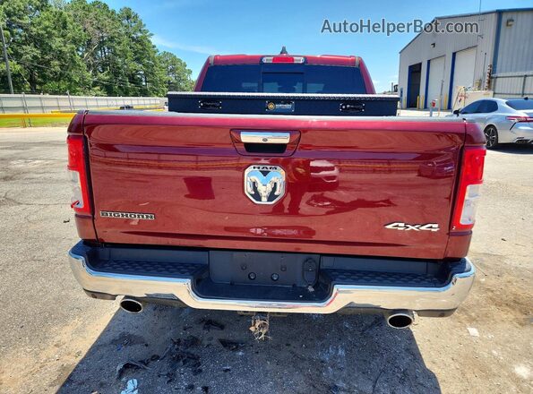 1C6SRFFT1KN691748 2019 RAM 1500 Red უკანა ხედი