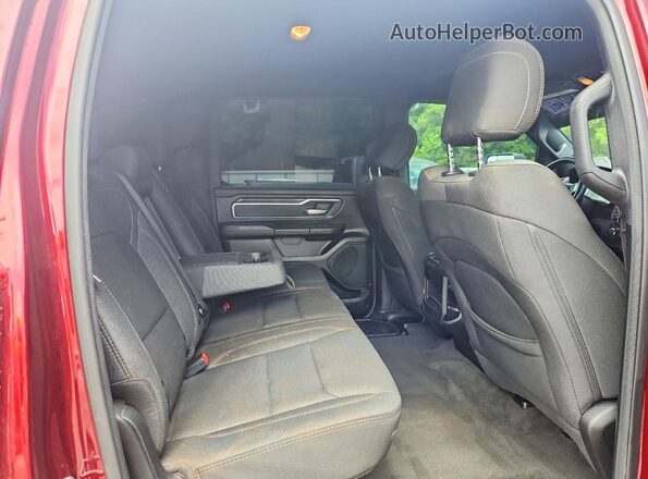 1C6SRFFT2LN114552 2020 RAM 1500 Burgundy Rear seats view