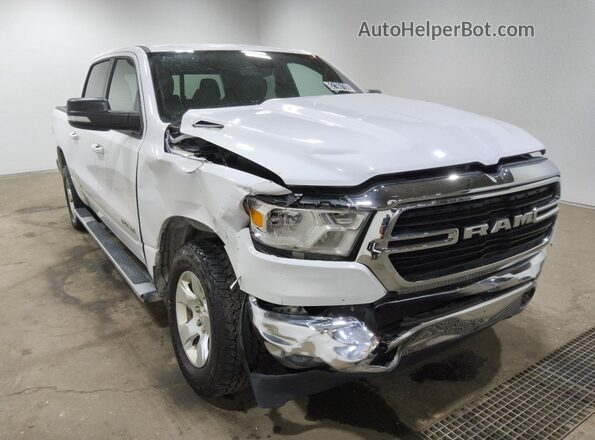 1C6SRFFT2MN610453 2021 RAM 1500 White Vista de la etiqueta del VIN