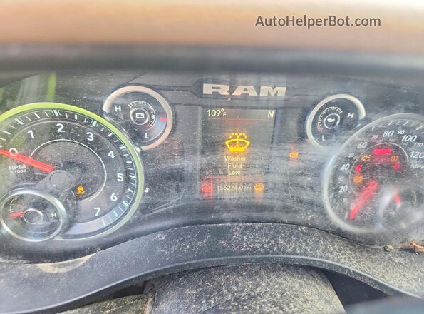 1C6SRFFT3KN637299 2019 RAM 1500 Серый Вид щитка приборов