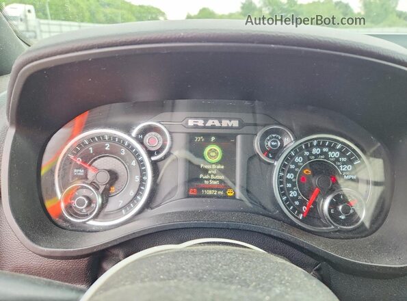 1C6SRFFT3MN531731 2021 RAM 1500 Белый Вид щитка приборов