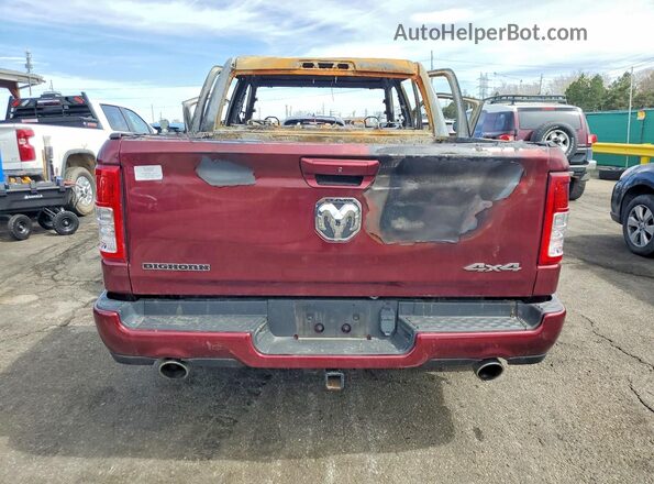 1C6SRFFT4KN584886 2019 RAM 1500 Maroon Vista trasera