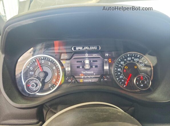 1C6SRFFT4MN646256 2021 RAM 1500 Silver Vista del cuadro de instrumentos