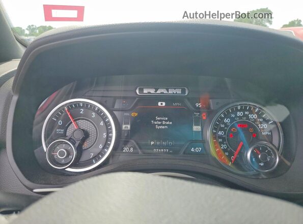 1C6SRFFT4NN380660 2022 RAM 1500 Бордовый Вид щитка приборов
