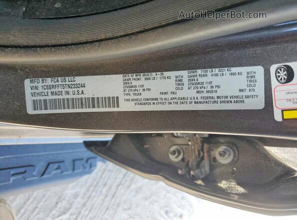1C6SRFFT5TN233244 2026 RAM 1500 Gray Widok komory silnika