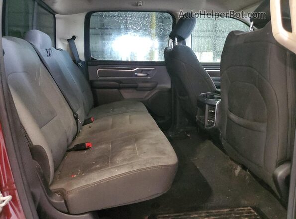 1C6SRFFT6KN784331 2019 RAM 1500 Red Rear seats view