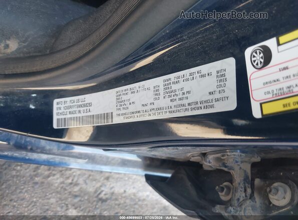 1C6SRFFT6NN368283 2022 RAM 1500 Blue Widok komory silnika