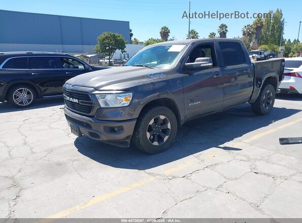 1C6SRFFT7KN676431 2019 RAM 1500 Gray Առջևի ձախ երեք քառորդ տեսարան
