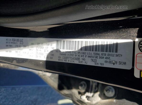 1C6SRFFT7LN154285 2020 RAM 1500 Black Widok komory silnika