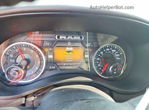 1C6SRFFT7LN297236 2020 RAM 1500 Белый Вид щитка приборов
