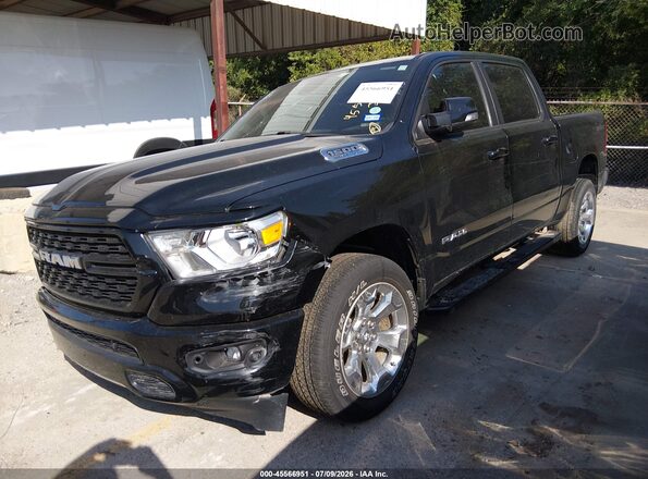 1C6SRFFT7NN459093 2022 RAM 1500 Black Առջևի ձախ երեք քառորդ տեսարան