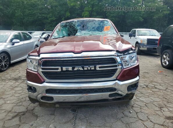 1C6SRFFT8KN668581 2019 RAM 1500 Burgundy წინა ხედი