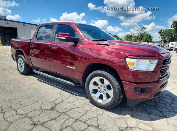 1C6SRFFTXMN695588 2021 RAM 1500 Burgundy Delantero derecho