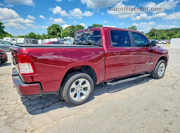 1C6SRFFTXMN695588 2021 RAM 1500 Burgundy Trasero derecho