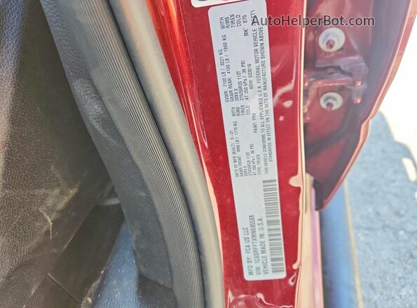 1C6SRFFTXMN695588 2021 RAM 1500 Burgundy Vista del compartimento del motor